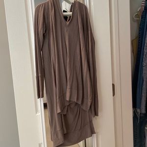 Hooded High-Low Sweater